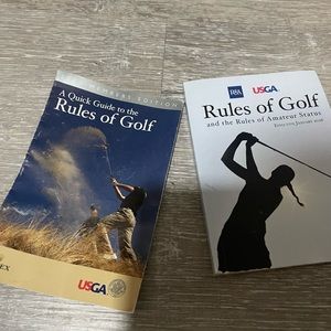 Golf rules booklets. 
N2 mini books plus 13 Club tags for bags